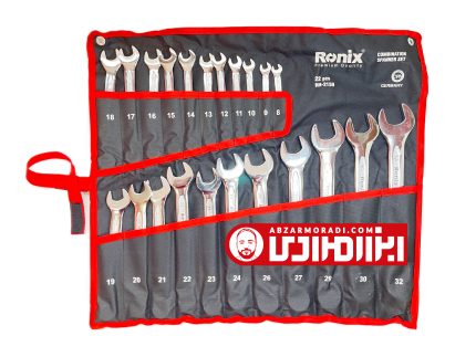 RH-2159 - آچار سری 22 عددی یک‌سر تخت یک‌سر رینگ رونیکس
